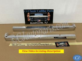 OEM 1961 1962 1963 1964 CADILLAC CONVERTIBLE LEFT & RIGHT REAR SEAT TOP UPPER VALANCE MOLDING  SPEAKER GRILL SURROUND TRIM #4810021/#4810022